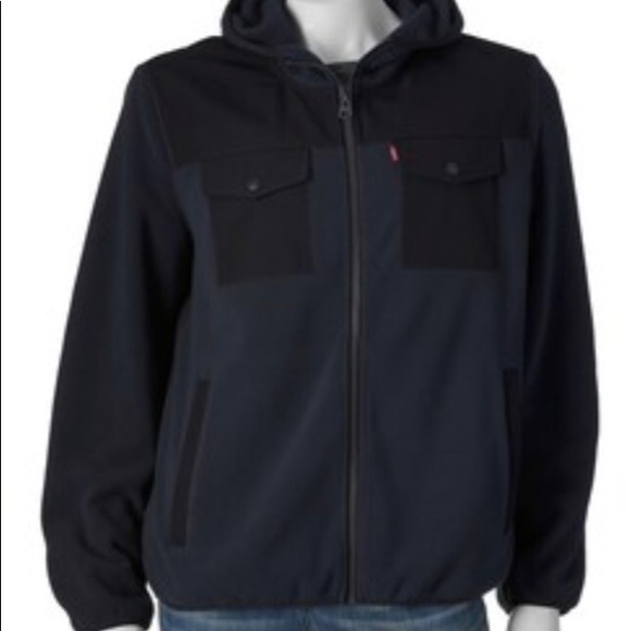 levi's men's hooded jacket